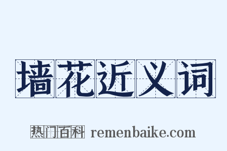 墙花近义词是什么意思的图片